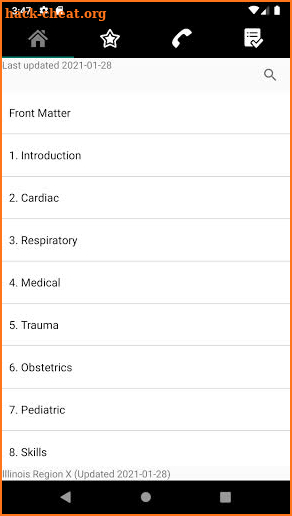 Region X EMS Protocols screenshot