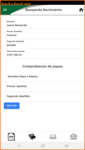 Registro Civil Guerrero screenshot