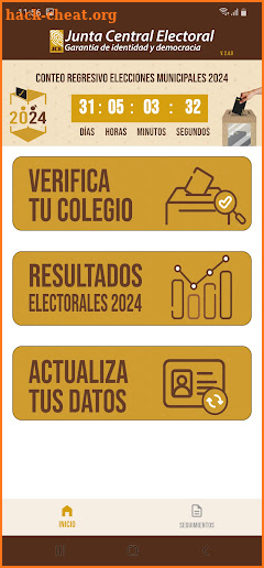 Registro Seguimiento Electoral screenshot