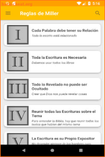 Reglas de Miller screenshot