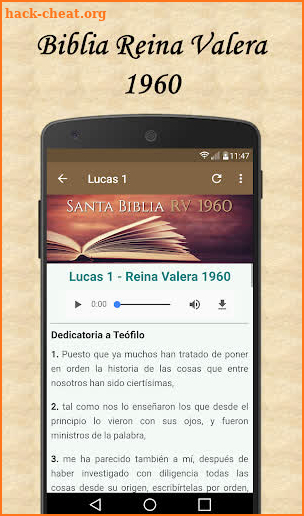 Reina Valera Santa Biblia 1960 screenshot