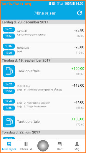 Rejsepartner til Rejsekort screenshot