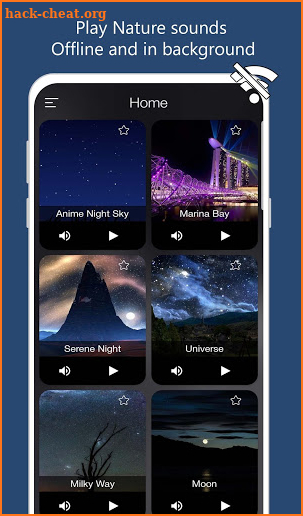 Relaxing Night: Sleep Sounds, Meditate screenshot