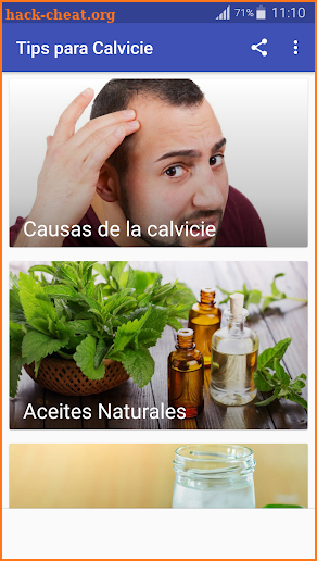 Remedios y Consejos para la Calvicie screenshot