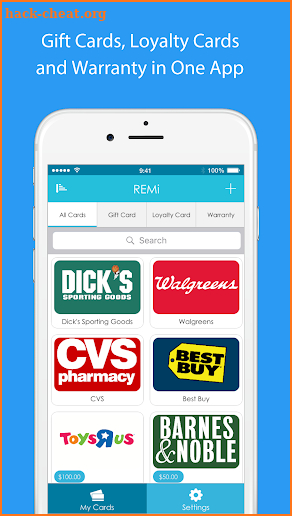 REMi - Gift Card Reminder Wallet screenshot