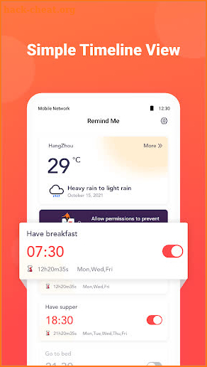 Remind Me - Clock & TODO screenshot