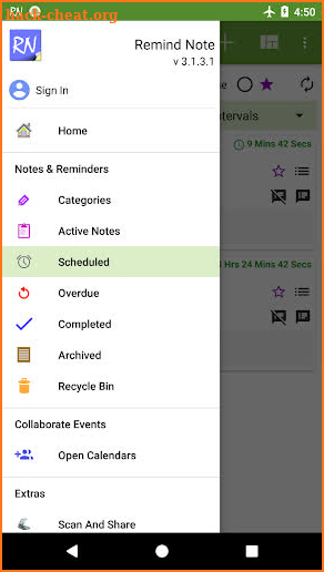 Remind Note - reminder, calendar, notes, lists screenshot