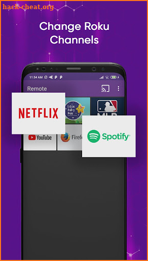 Remote control app for Roku TV screenshot