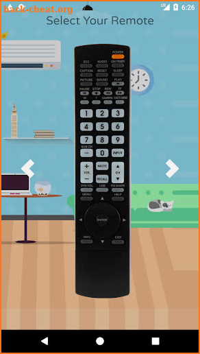 Remote Control For Sanyo TV screenshot