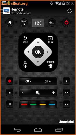 Remote for Philips TV screenshot