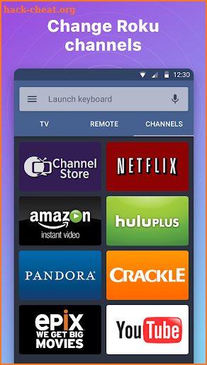 Remote for Roku TV - RoByte - Control screenshot