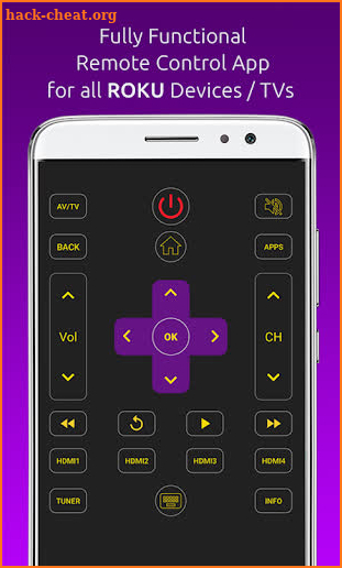 Remote for ROKU TVs / Devices : Codematics screenshot