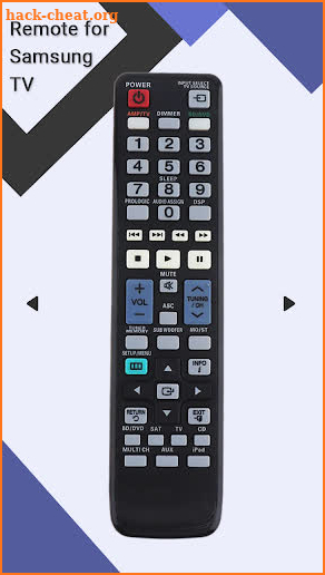 Remote for Samsung TV screenshot