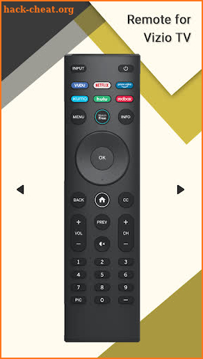 Remote for Vizio TV screenshot