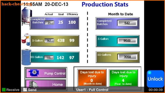 Remote HMI screenshot