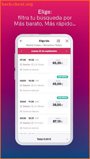 Renfe screenshot