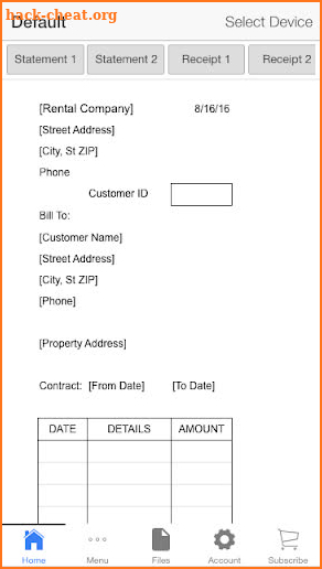 Rent Receipt Pro screenshot