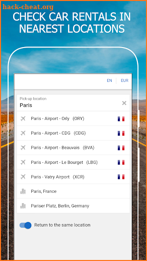 RENTAL24H.com - Car Rental Near Me APP screenshot