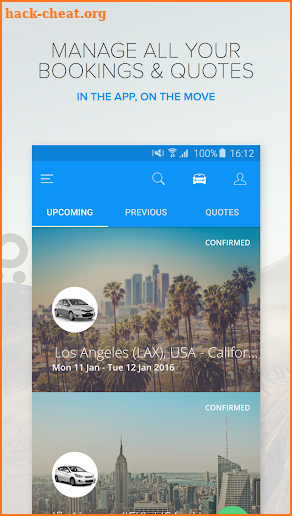 Rentalcars.com Car Rental App screenshot