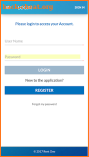 RentOne Customer Portal screenshot