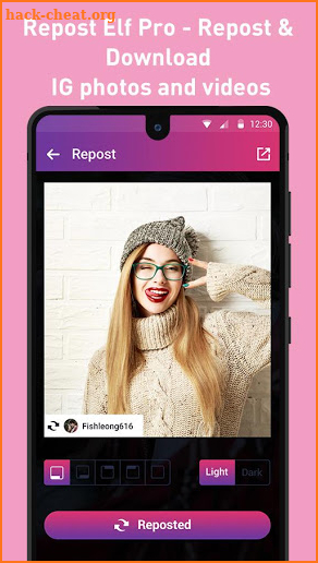 Repost Elf Pro - Repost & Download for IG screenshot