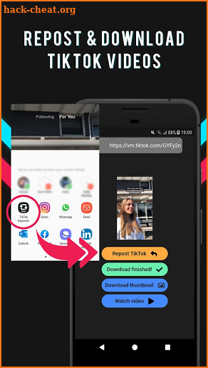 Repost for TikTok & Downloader - FREE screenshot