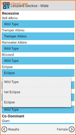 Reptile Calculator screenshot