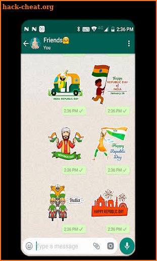 Republic Day Sticker 2019 - WAStickerApps screenshot