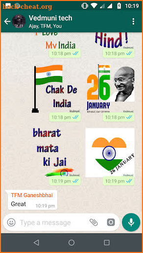 Republic Day Stickers for Whatsapp (WAStickerApps) screenshot