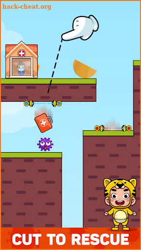 Rescue Baby: Slice Shape Puzzle screenshot