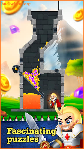 Rescue Knight - Hero Cut Puzzle & Easy Brain Test screenshot