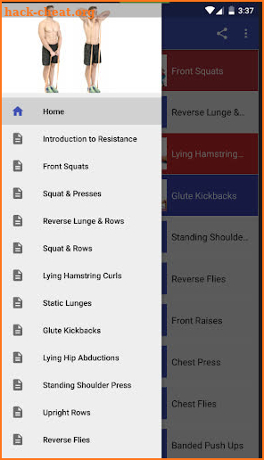 Resistance bands workout screenshot