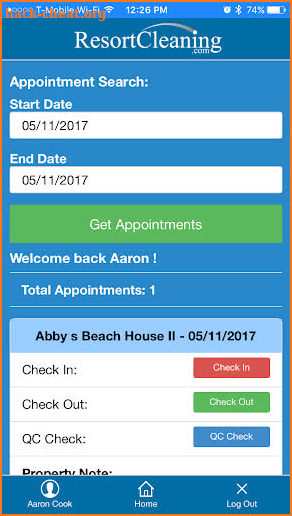 ResortCleaning HouseKeeping screenshot