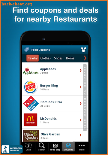 Restaurant Coupons & Deals screenshot