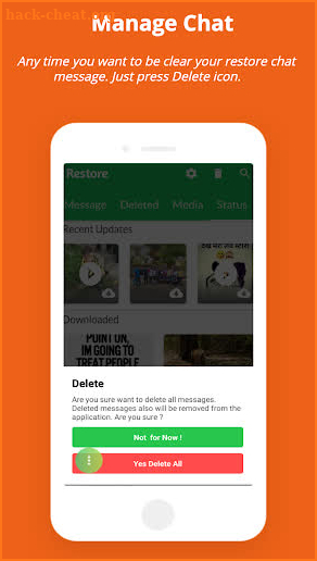 Restore : Recover Deleted messages & Status saver screenshot