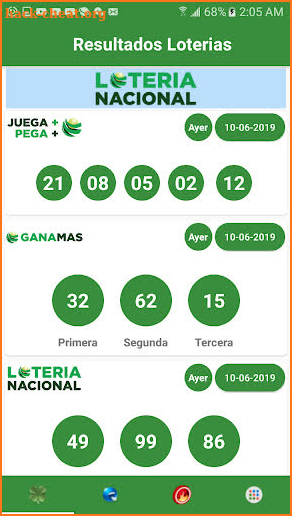 Resultados de Loterías screenshot