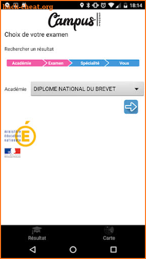 Résultat Examens 2021 screenshot