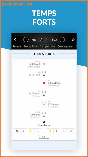 Résultats Foot en Direct screenshot