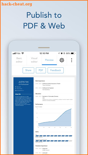 Resume Builder & CV Maker By VisualCV screenshot
