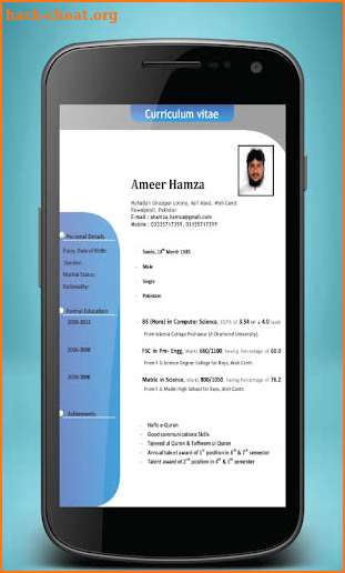 Resume Builder And CV Maker PDF Templates screenshot