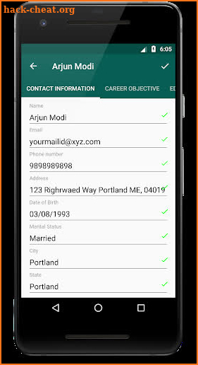 Resume Creator - Phone PDF Creator screenshot