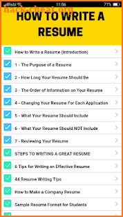 Resume Formats 2018 screenshot