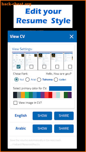 Resume Pro - CV Editor screenshot