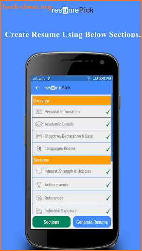 ResumePick - Free Resume Builder screenshot