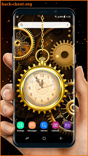 Retro Golden Clock Wallpaper Live 2019 screenshot