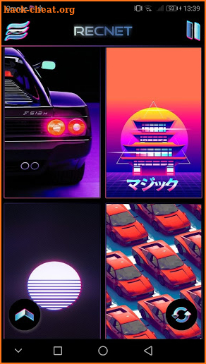 Retrowave Wallpapers - Live Wallpapers,GIF & Radio screenshot