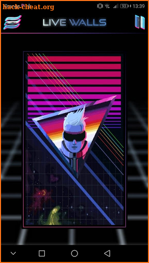 Retrowave Wallpapers - Live Wallpapers,GIF & Radio screenshot