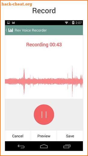 Rev Audio & Voice Recorder screenshot