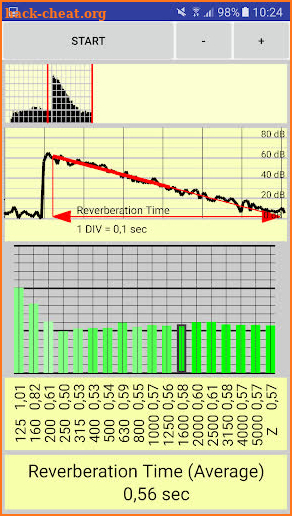reverberation time pro screenshot