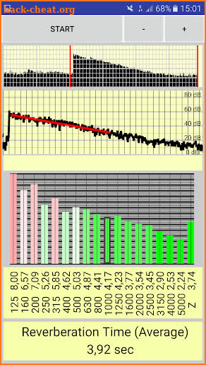 reverberation time pro screenshot